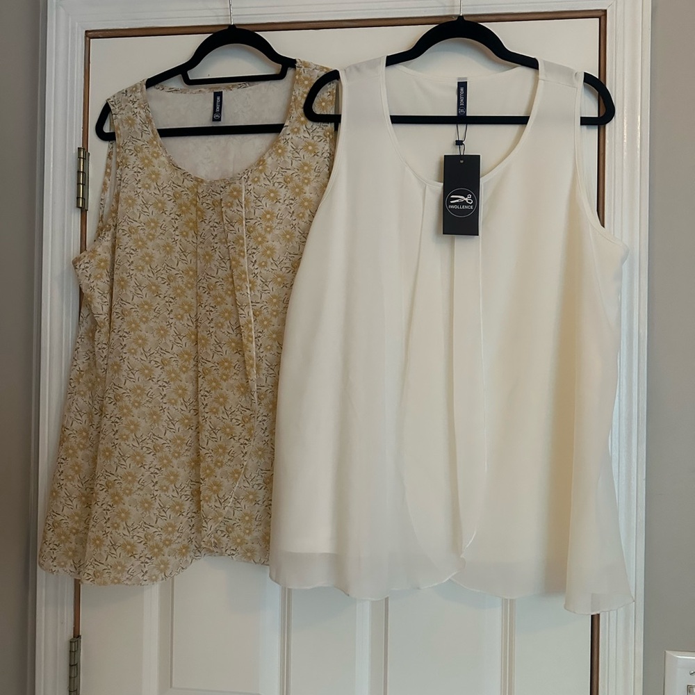 Chic White and Floral Women's Tank Tops